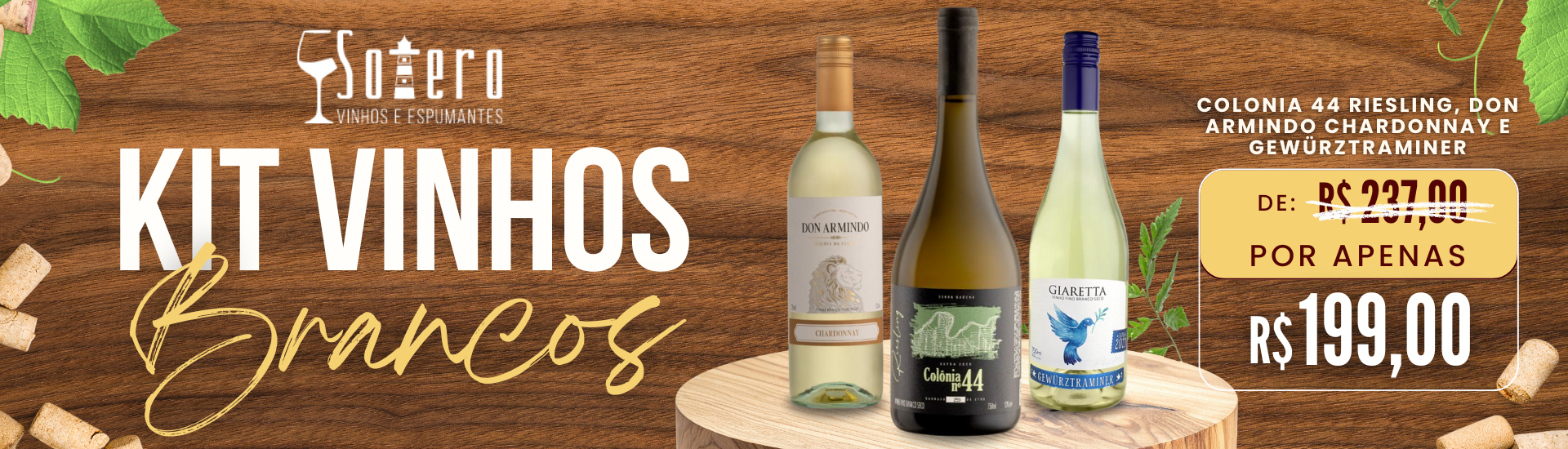 Kit Vinhos Brancos