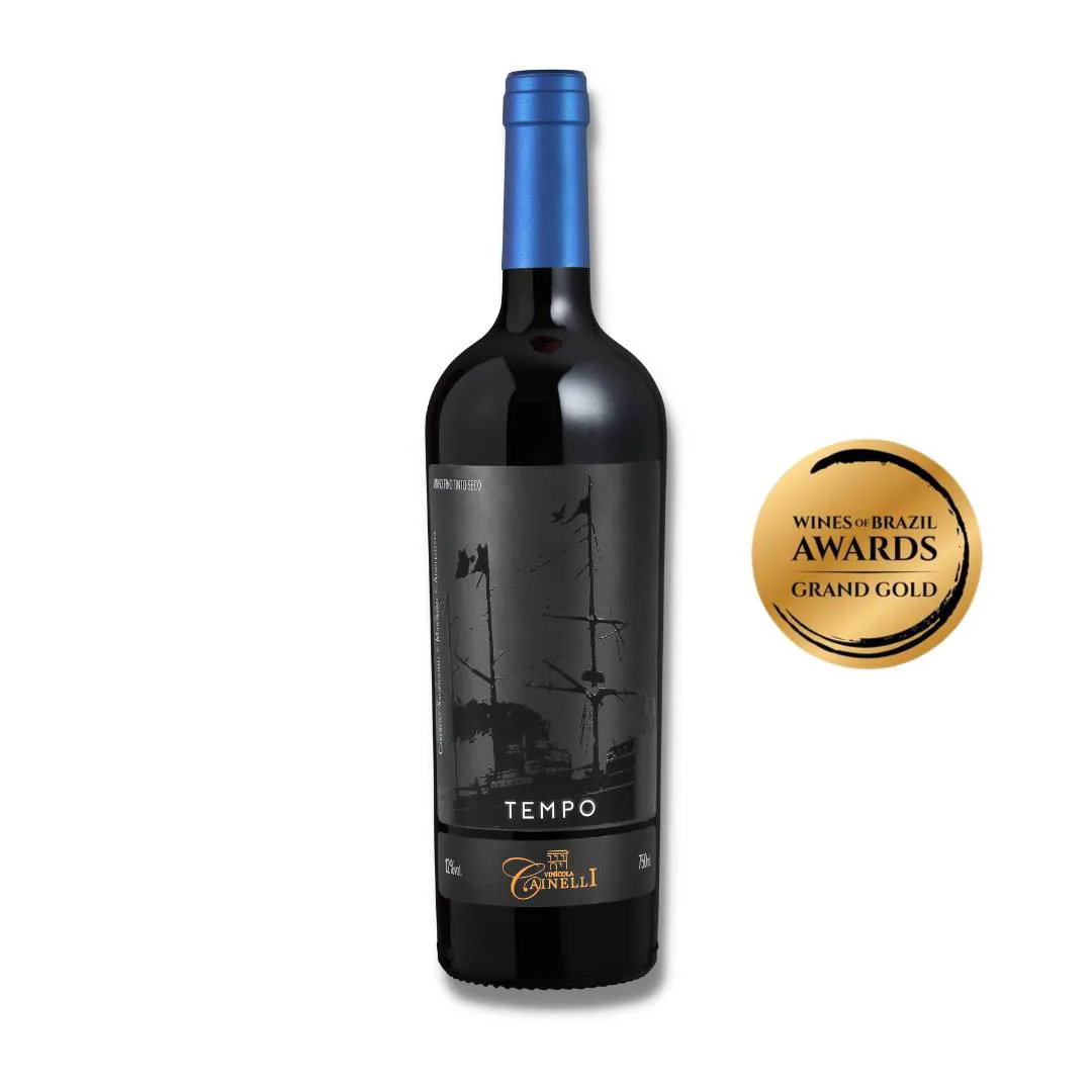 Vinho Tinto Brasileiro Cainelli Tempo Blend Cabernet / Marselan / Ancellotta - 750 ml