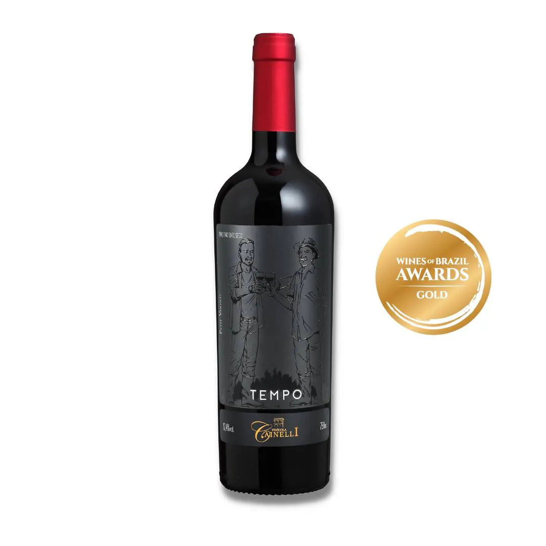 Vinho Tinto Brasileiro Cainelli Tempo Petit Verdot - 750 ml